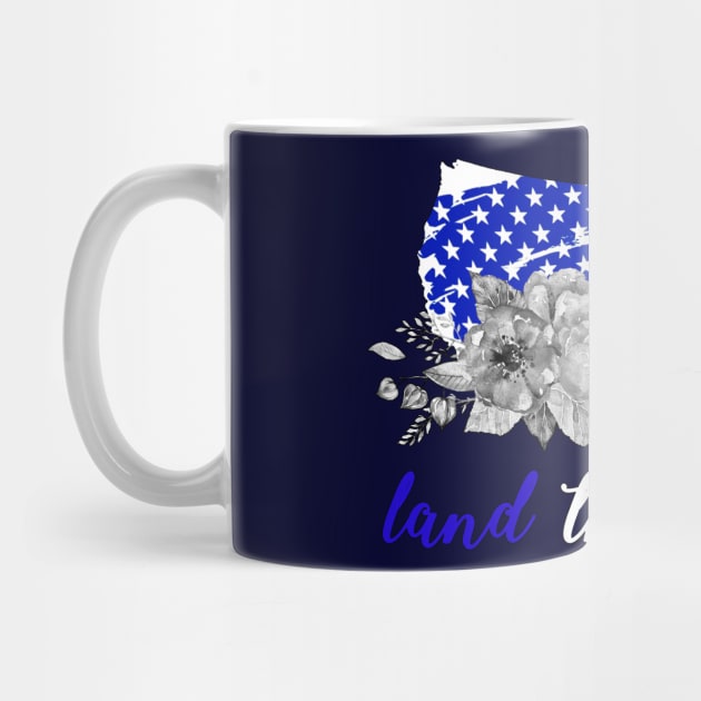 Land that I love Patriotic American Flag 4th of July Gift by Bezra